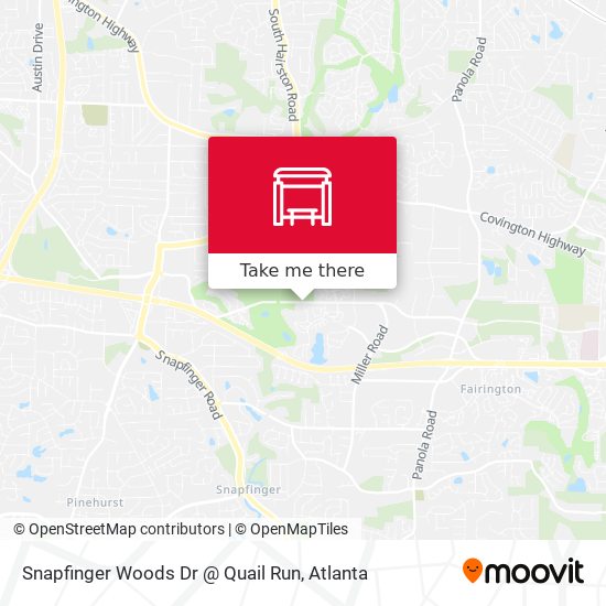 Snapfinger Woods Dr @ Quail Run map