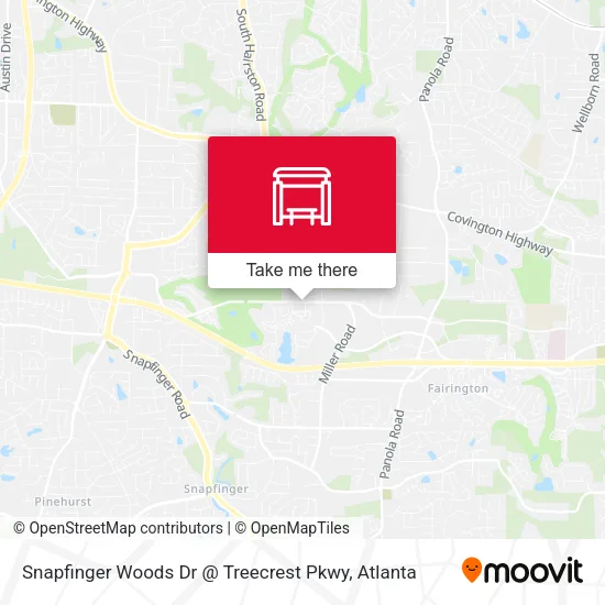 Snapfinger Woods Dr @ Treecrest Pkwy map