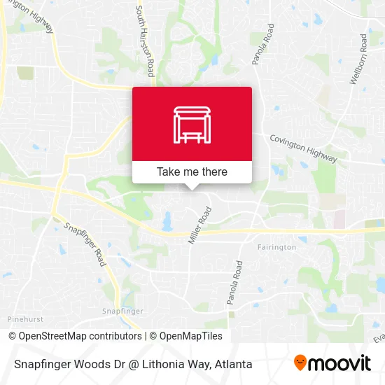 Snapfinger Woods Dr @ Lithonia Way map