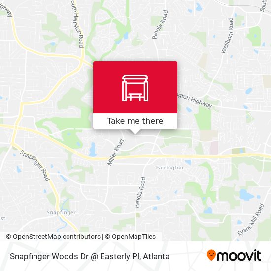 Mapa de Snapfinger Woods Dr @ Easterly Pl