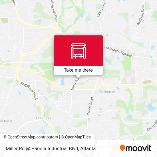 Miller Rd @ Panola Industrial Blvd map