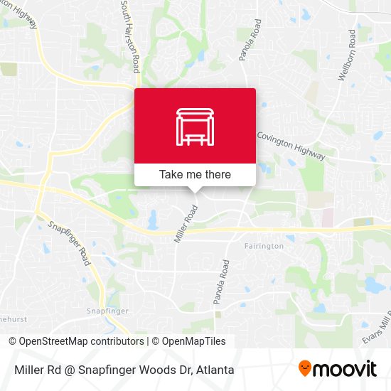 Miller Rd @ Snapfinger Woods Dr map