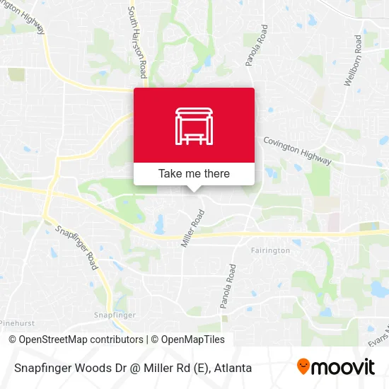 Mapa de Snapfinger Woods Dr @ Miller Rd (E)