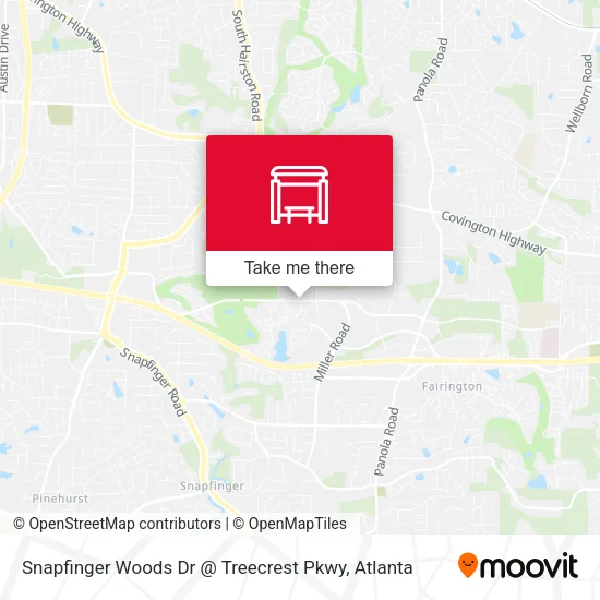 Snapfinger Woods Dr @ Treecrest Pkwy map