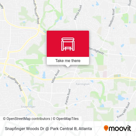 Mapa de Snapfinger Woods Dr @ Park Central B