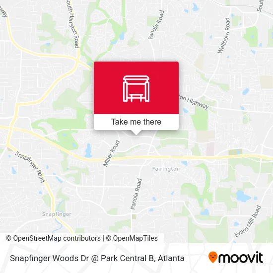 Snapfinger Woods Dr @ Park Central B map