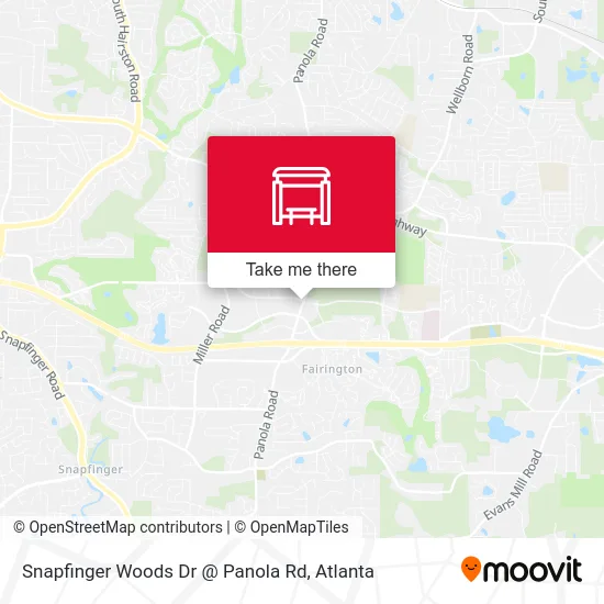 Mapa de Snapfinger Woods Dr @ Panola Rd
