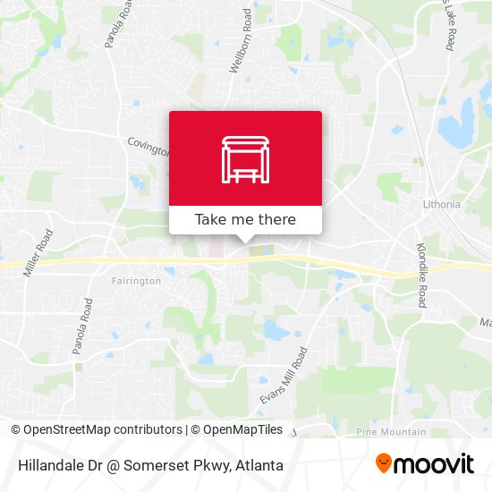 Mapa de Hillandale Dr @ Somerset Pkwy