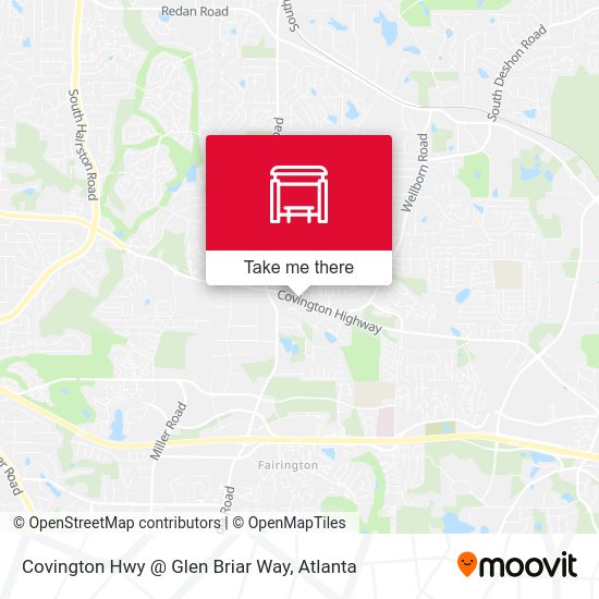 Mapa de Covington Hwy @ Glen Briar Way