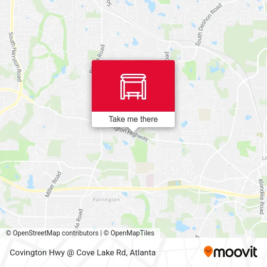 Covington Hwy @ Cove Lake Rd map