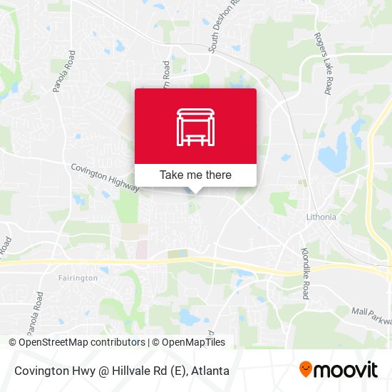 Covington Hwy @ Hillvale Rd (E) map