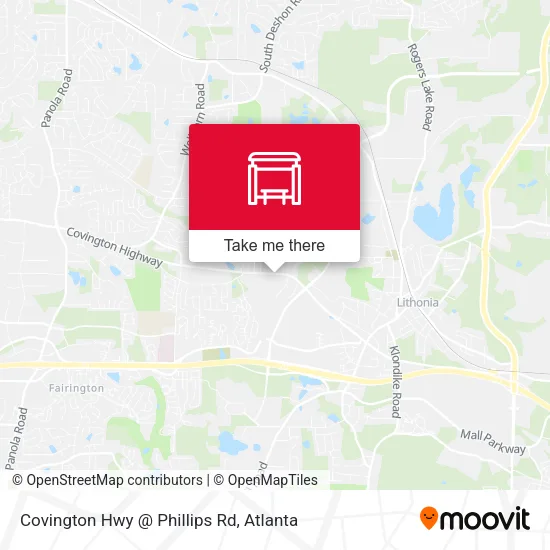 Mapa de Covington Hwy @ Phillips Rd
