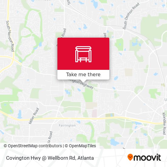 Covington Hwy @ Wellborn Rd map