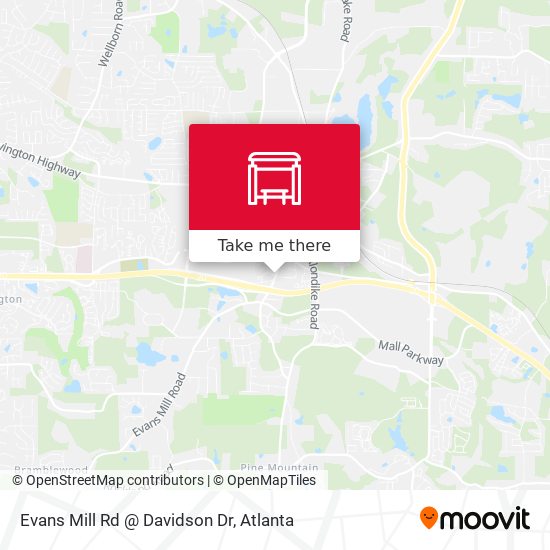 Evans Mill Rd @ Davidson Dr map