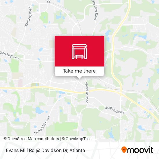 Evans Mill Rd @ Davidson Dr map
