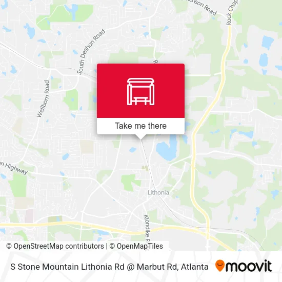 Mapa de S Stone Mountain Lithonia Rd @ Marbut Rd