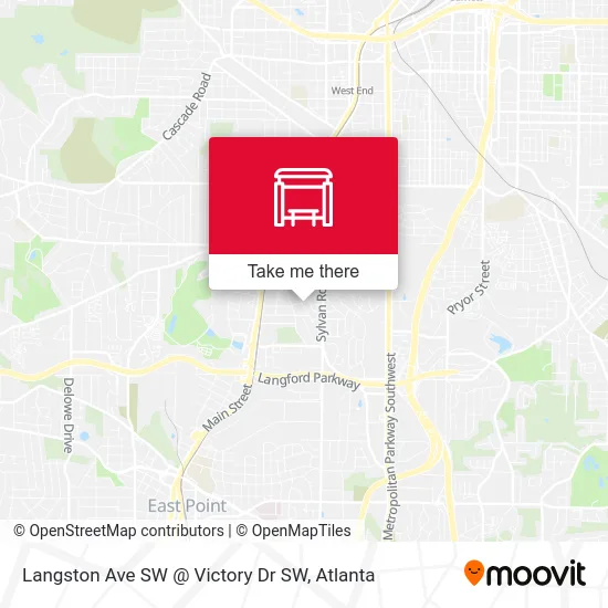 Mapa de Langston Ave SW @ Victory Dr SW