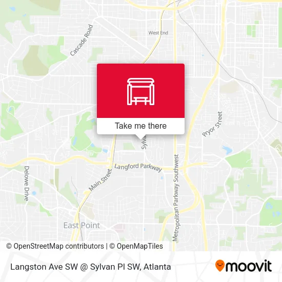 Mapa de Langston Ave SW @ Sylvan Pl SW