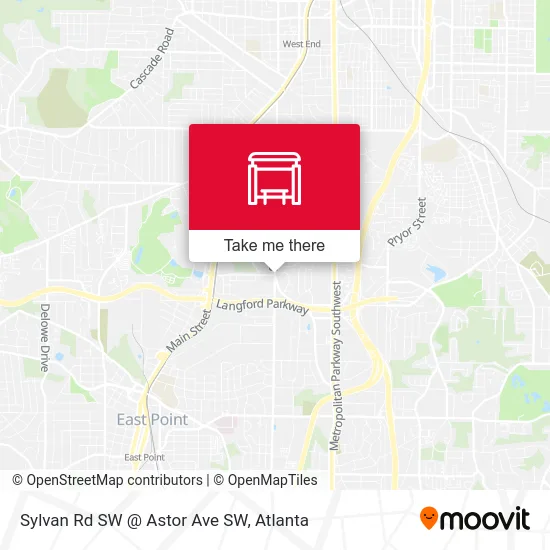 Mapa de Sylvan Rd SW @ Astor Ave SW