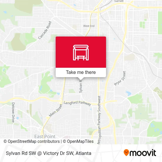Mapa de Sylvan Rd SW @ Victory Dr SW