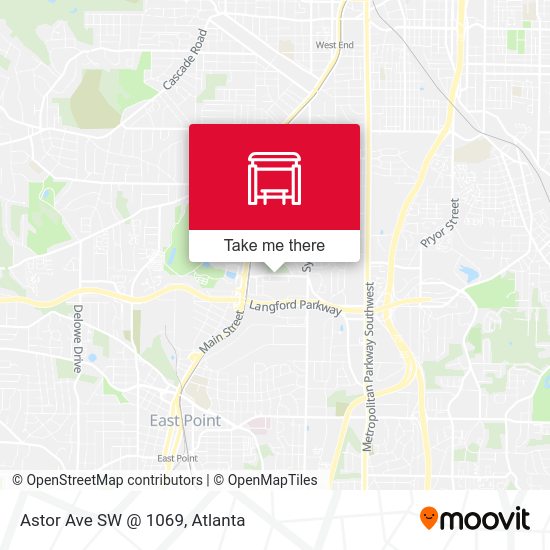 Astor Ave SW @ 1069 map