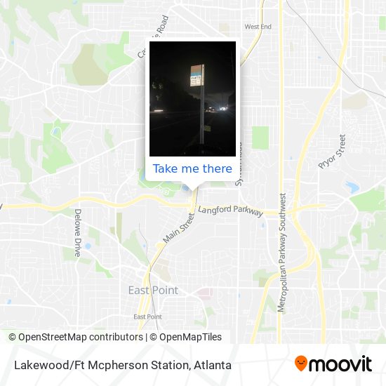 Mapa de Lakewood/Ft Mcpherson Station