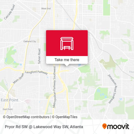 Mapa de Pryor Rd SW @ Lakewood Way SW