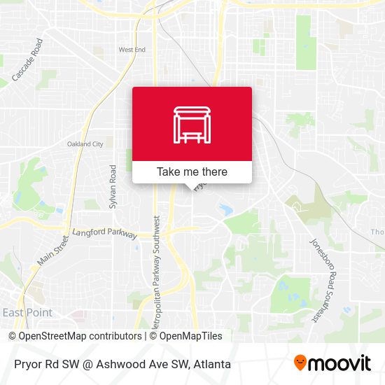Pryor Rd SW @ Ashwood Ave SW map