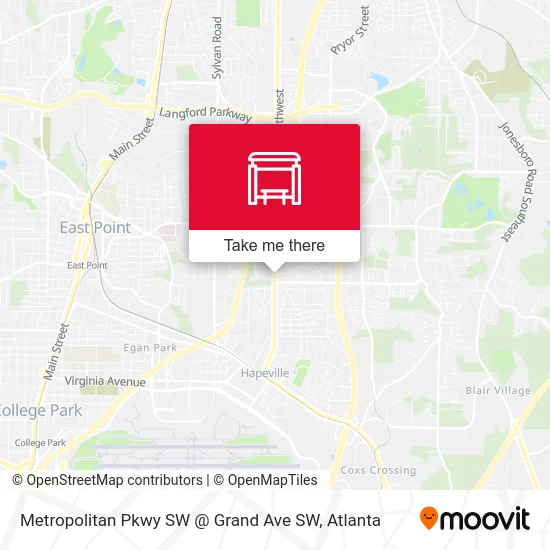 Metropolitan Pkwy SW @ Grand Ave SW map
