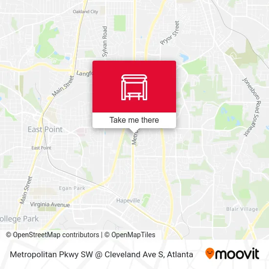 Mapa de Metropolitan Pkwy SW @ Cleveland Ave S