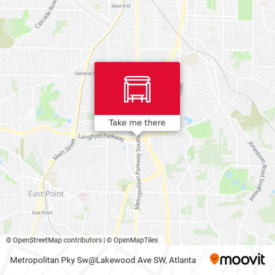 Mapa de Metropolitan Pky Sw@Lakewood Ave SW
