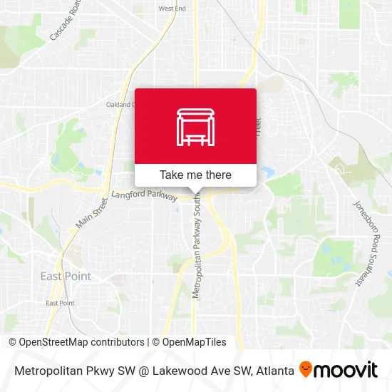 Mapa de Metropolitan Pkwy SW @ Lakewood Ave SW