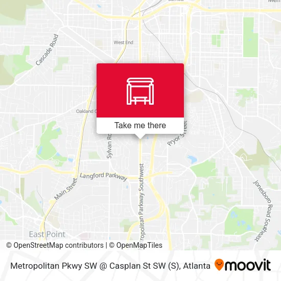 Mapa de Metropolitan Pkwy SW @ Casplan St SW