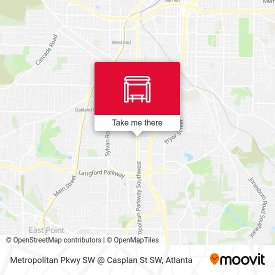 Mapa de Metropolitan Pkwy SW @ Casplan St SW