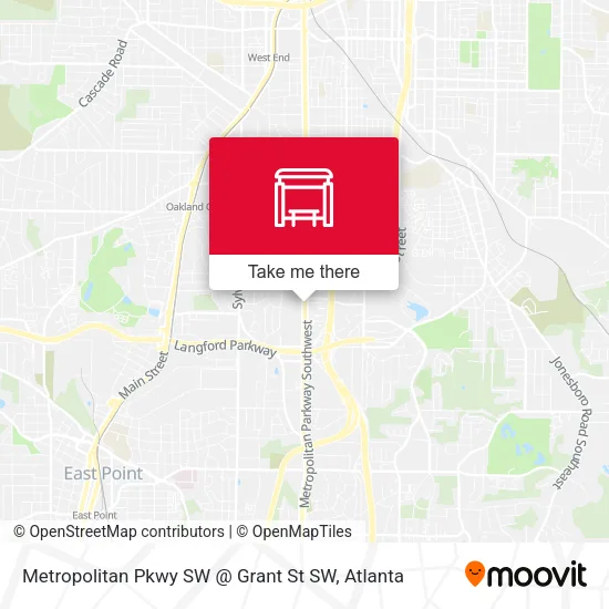 Mapa de Metropolitan Pkwy SW @ Grant St SW