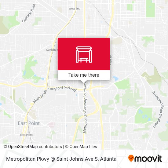 Metropolitan Pkwy @ Saint Johns Ave S map