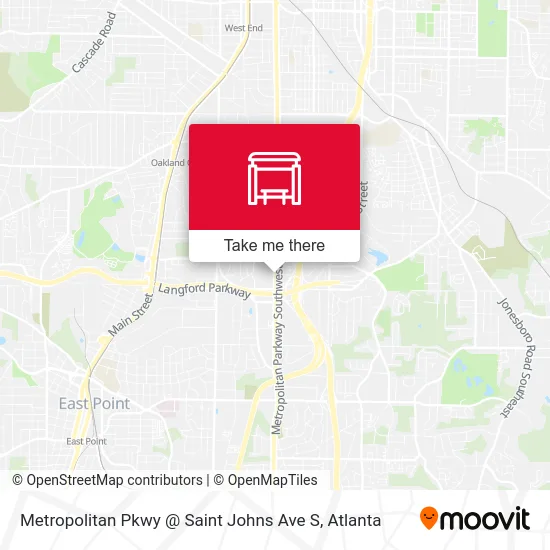 Metropolitan Pkwy @ Saint Johns Ave S map