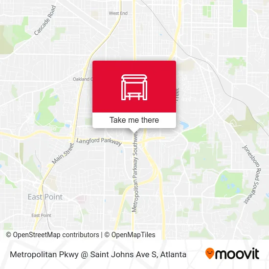 Metropolitan Pkwy @ Saint Johns Ave S map