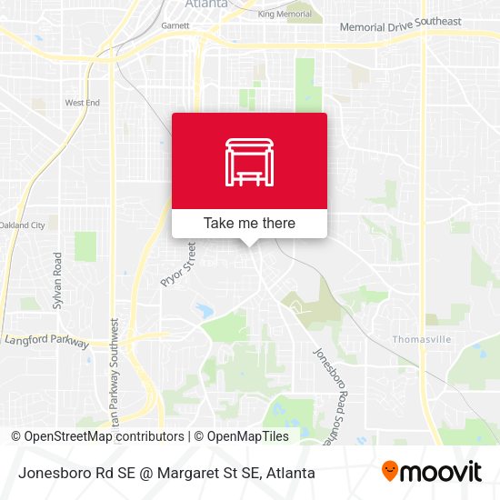Mapa de Jonesboro Rd SE @ Margaret St SE