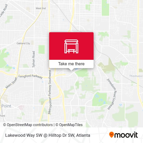 Lakewood Way SW @ Hilltop Dr SW map
