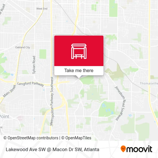 Mapa de Lakewood Ave SW @ Macon Dr SW