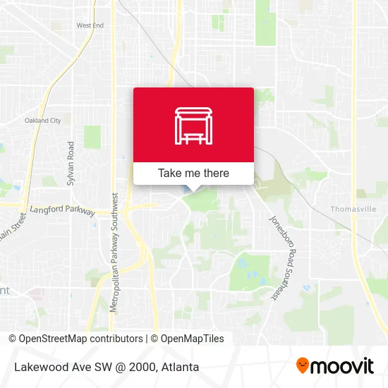 Lakewood Ave SW @ 2000 map