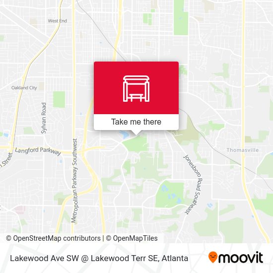 Mapa de Lakewood Ave SW @ Lakewood Terr SE