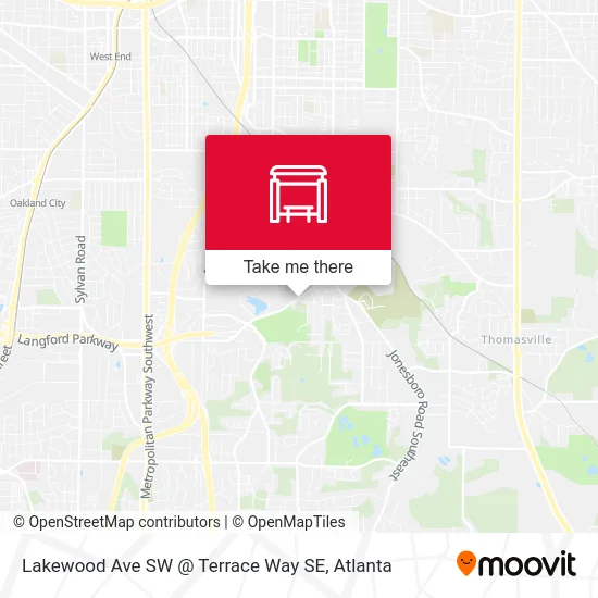 Mapa de Lakewood Ave SW @ Terrace Way SE