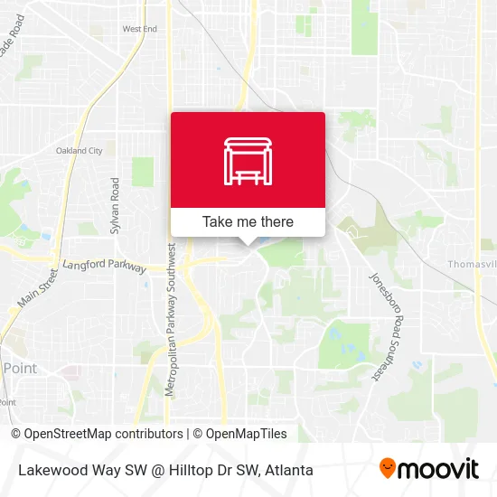 Mapa de Lakewood Way SW @ Hilltop Dr SW