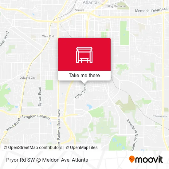 Mapa de Pryor Rd SW @ Meldon Ave
