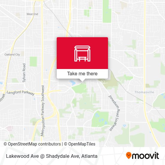 Mapa de Lakewood Ave @ Shadydale Ave
