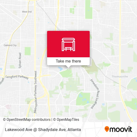 Lakewood Ave @ Shadydale Ave map