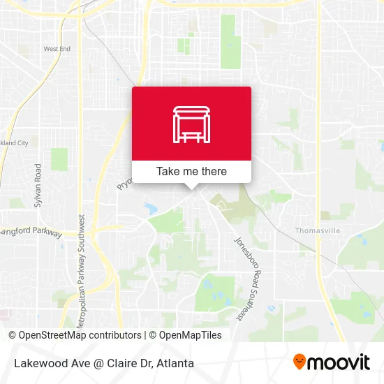 Lakewood Ave @ Claire Dr map