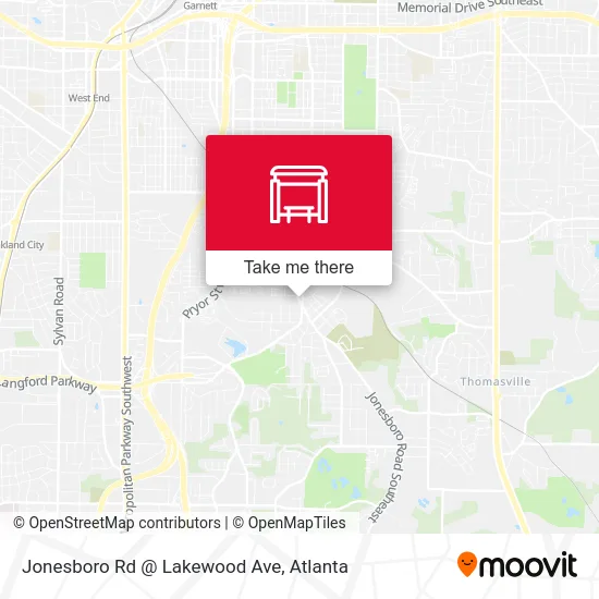 Jonesboro Rd @ Lakewood Ave map